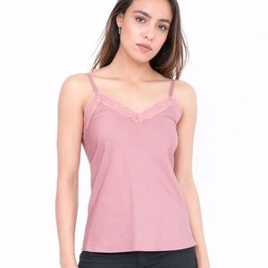 Mossimo Supply Co. pink lace silk cami top